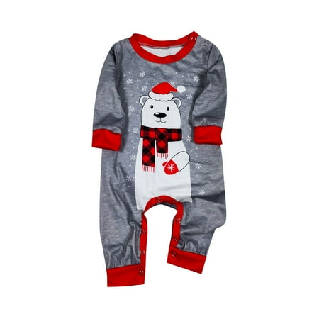 

VONCOS Warm Parent-child Clothing Baby Models Matching Family Christmas Pajamas Set Christmas Pjs For Family Set Red Plaid Top And Long Pants Sleepwear Sets