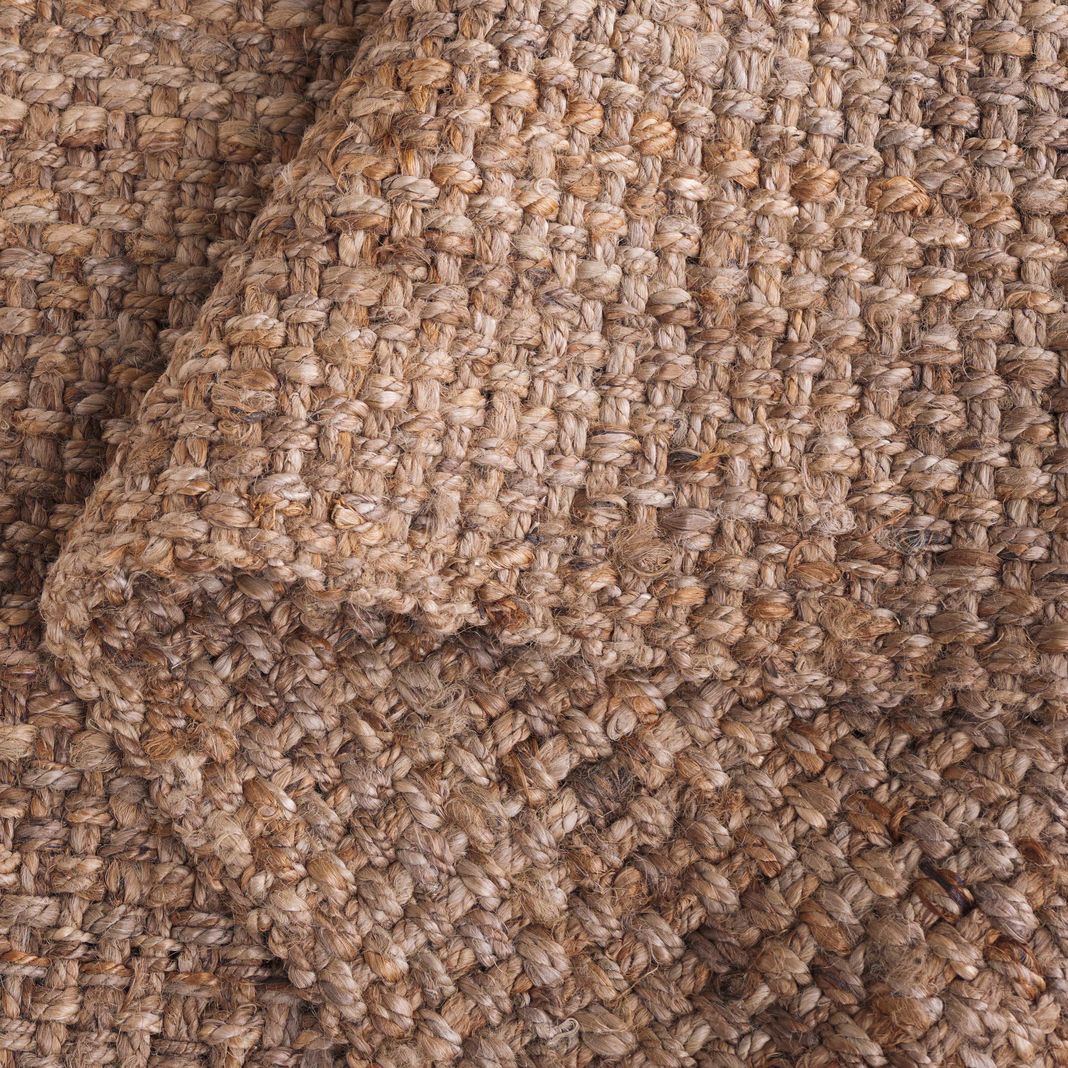 SAFAVIEH Natural Fiber Doncho Bordered Runner Rug, Natural, 2'6" x 18'