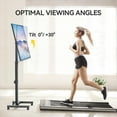thumbnail image 5 of TV Floor Stand for 13-50 inch Flat/Curved TVs up to 44 lbs, 8 Level Height Adjustable Monitor Floor TV Stand with VESA 200x200, Portable TV Mount Stand for Living Room, Bedroom, Office, 5 of 5