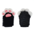 thumbnail image 2 of Guantes con almohadillas de carne y pata de peluche, accesorios de cosplay, lindos guantes sin dedos con garra de gato, dibujos animados, espectáculo de cómics, simulación de garra de animal, 2 of 2