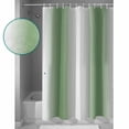 thumbnail image 3 of Shower Curtain Bathroom Set Abstract Green White Gradient Waterproof Fabric Shower Curtains with Grommets&Hooks Minimalist Stripe Color Ombre Privacy Bath Curtain for Bathtub 48x72in, 3 of 7