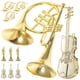thumbnail image 1 of 12 instrumentos musicales de juguete para colgar en el árbol de Navidad, miniaturas de instrumentos musicales., 1 of 7