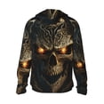 thumbnail image 2 of Picia Metal Evil Skull Women's Men's UPF 50+ Sun Protection Hoodie Shirt Long Sleeve SPF Fishing Outdoor UV Hiking Lightweight Shirts-XX-Large, 2 of 9