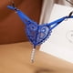 thumbnail image 1 of Tangas sensuales con bordado floral para mujer: bragas masajeadoras ultrafinas, transparentes y con perlas para lencería y ropa interior cómodas., 1 of 5