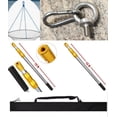 thumbnail image 2 of 5 inch Fishing Hook Gaff-5 Teeth Harpoon Spear Head-Universal Hoop Net Pole attachment Clip-Chum Bag-10ft Telescopic Stainless Pole with Carrying Case, 2 of 19