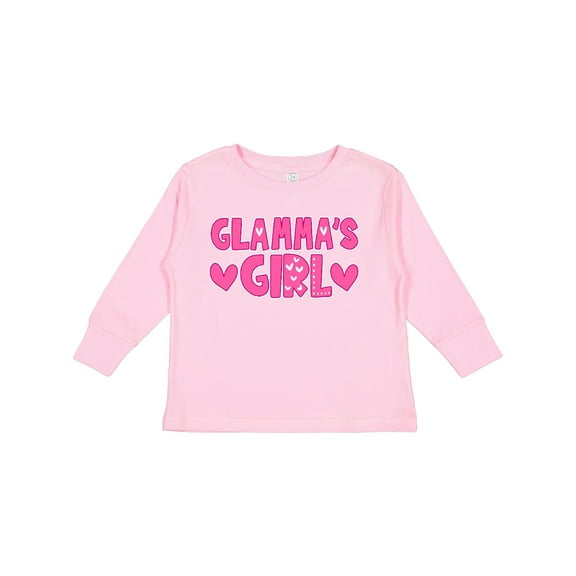 Inktastic Glamma's Girl Girls Long Sleeve Toddler T-Shirt