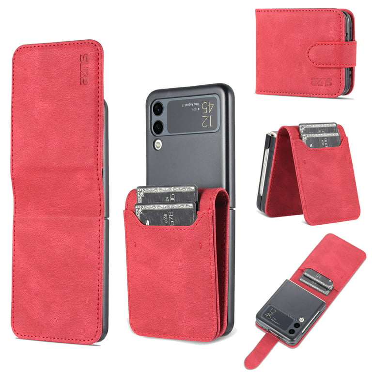 Exoticase Wallet Samsung Z Flip Case, for Samsung Z Flip 3 / Red