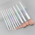 thumbnail image 5 of 10 Piece Transparent Makeup Brush Set Conical Handle For Application, 5 of 7