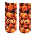 thumbnail image 5 of Aellinatey Funny Pumpkin 3D Printing Halloween Socks Women Cute Cosplay Party Club Gifts, 5 of 15