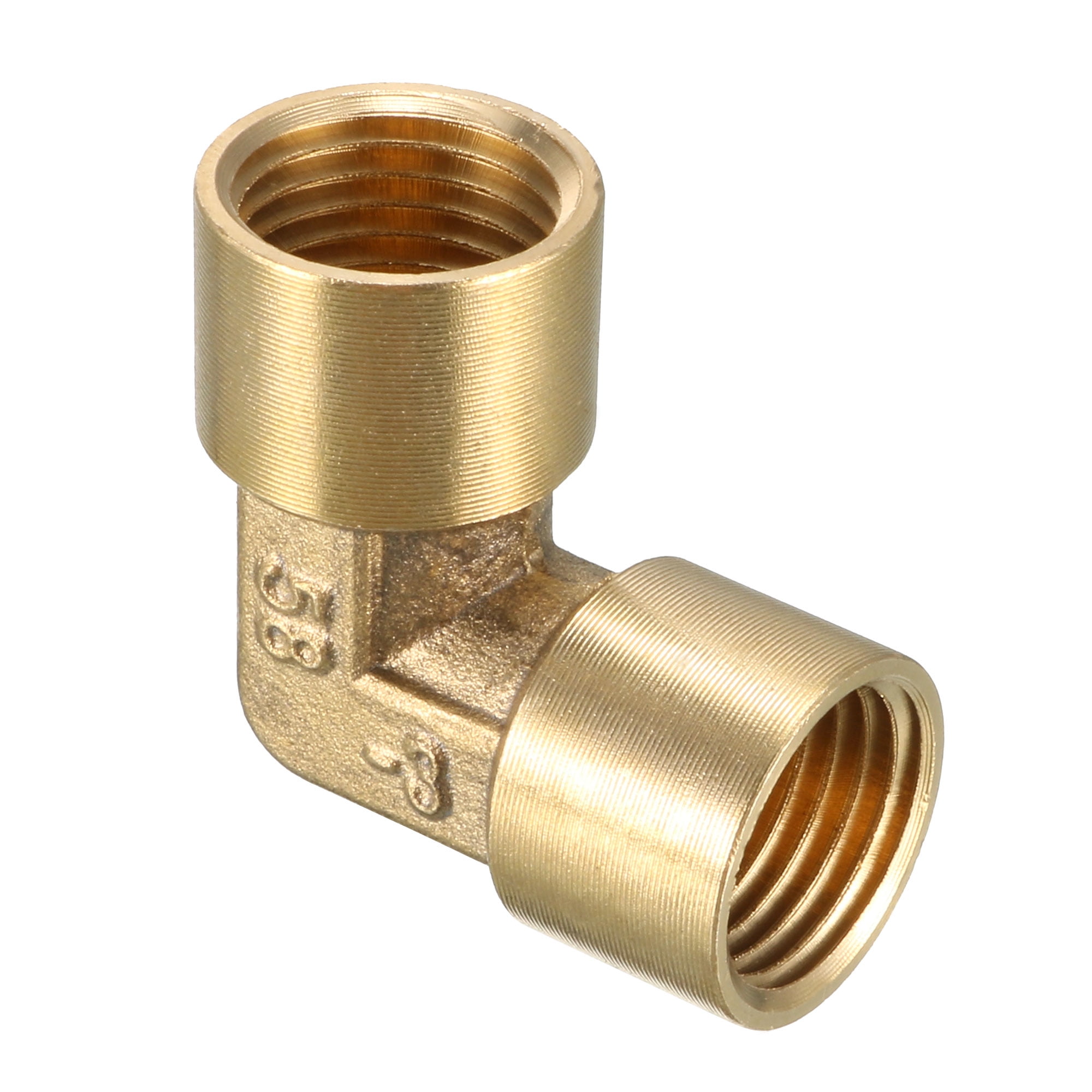 Brass Elbow Pipe Fitting 90 Degree 1/4PT Female x 1/4PT Female Coupling