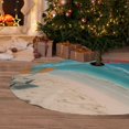 thumbnail image 6 of Pofeuu Shopping Cart On Tropical Beach Print Christmas Tree Skirt, Merry Christmas Skirt Xmas Tree Ornaments for Xmas Holiday Party Decorations-36", 6 of 7
