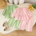 thumbnail image 4 of CAUYDY Little Kids Girl Pajamas Newborn Sleepers Child Long Sleeve Shirt and Pants 2Pcs Comfy Outfits Set Baby Girls Fall Winter Clothes 2T 3T 4T 5T Sizes 4-5 Years,Pink, 4 of 8