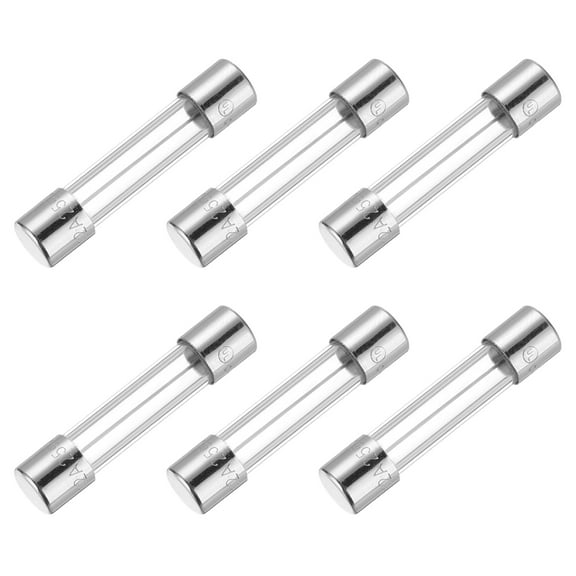 Uxcell 15A 250V Glass Fuse 5x20mm Time Delay Fuse UL Listed Slow Blow Fuse for Home Appliances(Pack of 6)