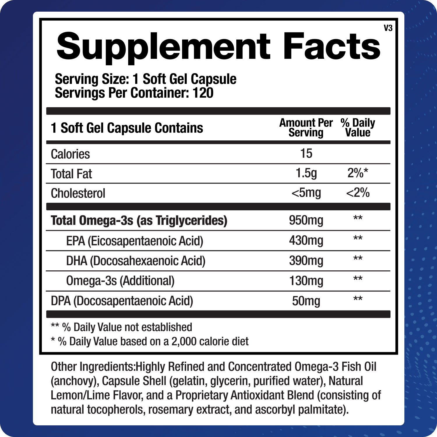 BioMatrix Support Omega - Omega 3 Fish Oil - Cardiovascular, Musculoskeletal Support, 120 Caps