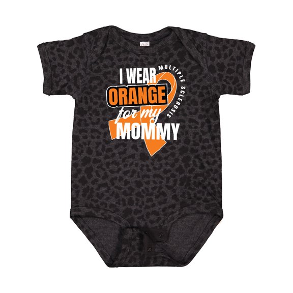 Inktastic I Wear Orange for My Mommy Multiple Sclerosis Awareness Boys or Girls Baby Bodysuit