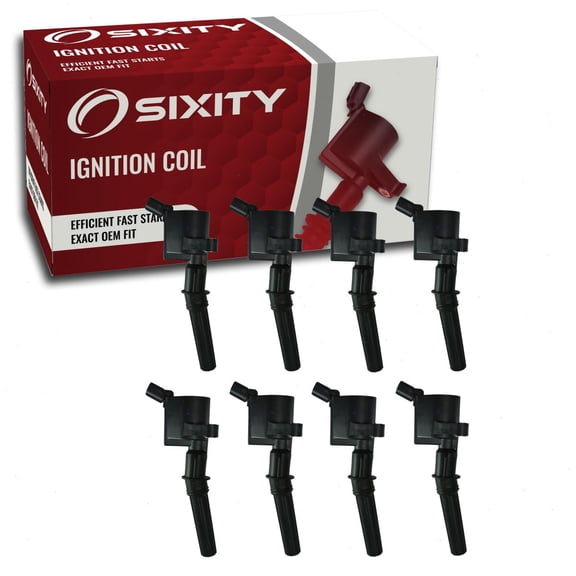 8 pc Sixity Ignition Coils compatible with Ford E-350 Super Duty 5.4L V8 1999-2016