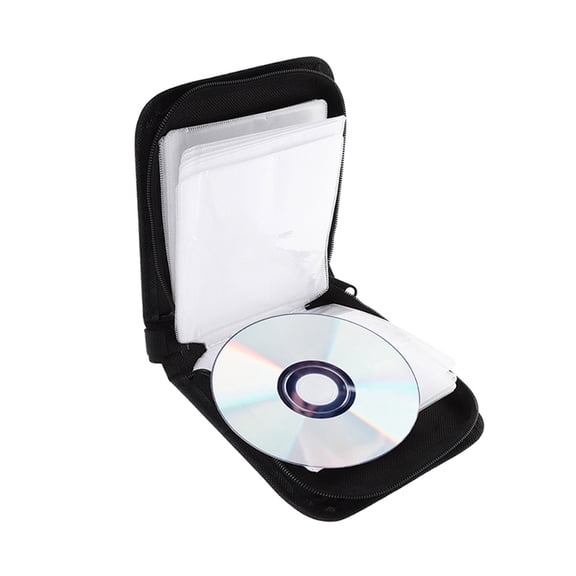 FENGGUIQU 2-Pack CD Storage Case Bag for Music Home Use and Portable