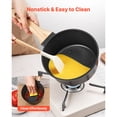 thumbnail image 4 of KFFKFF 1.5 QT Nonstick Saucepan with Tempered Glass Lid, Versatile Cooking Pot with Removable Handle, Small Kitchen Sauce Pan with Coating, Suitable for Induction Cooktops, Black, 4 of 9