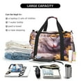 thumbnail image 5 of Lafuoo Warm Sunflower Sleeping Cat Pattern Hand-held Crossbody Travel Bag, Adjustable Personal Belongings Bag Suitable for Travel Sports Backpack, Unisex-One Size, 5 of 6