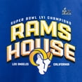 thumbnail image 4 of Men's Fanatics Royal Los Angeles Rams Super Bowl LVI Champions Running Back Hometown T-Shirt, 4 of 4