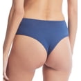 thumbnail image 2 of Hanky Panky Play Cotton Hi-Rise Thong (721924),XS/S,Bateau Blue, 2 of 5
