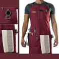 thumbnail image 2 of Chef, Bbq And Work Apron With Bottle Opener And Hand Towel - Durable 10oz Cotton Canvas, Brass Hardware And Cross Back Straps, 2 of 4