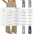 thumbnail image 3 of Bloomae Straight Leg Yoga Pants Women High Waisted Soft Stretchy Leggings with Pockets Loose Comfy Business Office Dress Work Slacks Comfy Stretch Trousers, 3 of 9