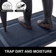 thumbnail image 4 of Tapis de Porte avant Extérieur Intérieur, Antidérapant Robuste en Caoutchouc Naturel, Durable et Résistant à la Décoloration, Facile à Nettoyer, Profil Bas pour Entrée et Patio, 30 x 17, Marine, 4 of 4