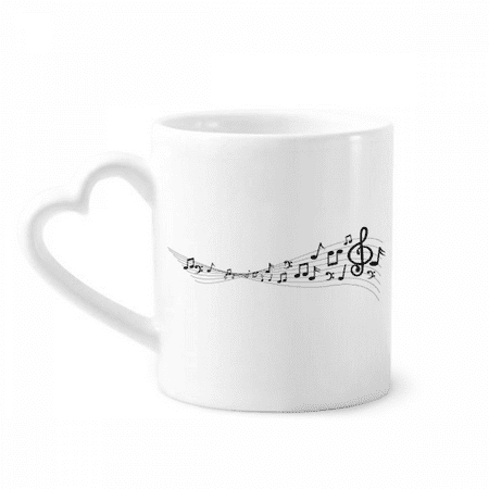 

Terweavg 5-le Staff Blue Mug Coffee Cup Pottery Cerac Heart Handle 12oz