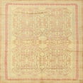 thumbnail image 1 of Ahgly Company Indoor Square Traditional Mustard Yellow Persian Area Rugs, 5' Square, 1 of 6