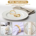 thumbnail image 4 of 8 Pcs Napkin Rings Table Napkin Rings Napkin Holders For Cloth Napkins Decorative Napkin Holders Dinner Table Napkin Holder, 4 of 8