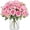Dark Pink, variant on Dalrosia 4PCS Peonies Artificial Flowers Fake Peony Bouquet for Decoration Faxus Peony Flowers Arrangements Table Centerpieces Wedding Bouquets for Party Home Decoration Indoor