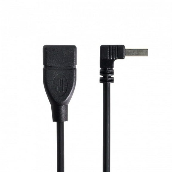 JSER 90 Degree Down Angled type USB 2.0 A Male to USB A Female Cable 20cm