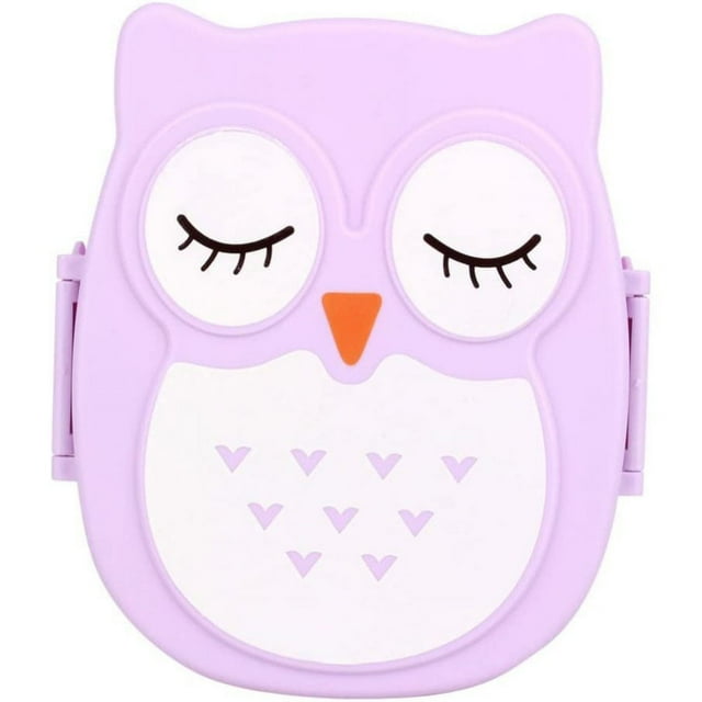 Boîte à Lunch pour Enfants avec Hibou de Bande Dessinée, portable, pour Pique-Nique, Boîte à Lunch, Récipient, 800 ml