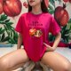 thumbnail image 3 of Playera Frutal Granadas San Joaquin Valley – Estilo Fresco con Sabor a Granada Ropa Para Mujer Color Fucsia Talla Chica Marca Emil SaEs, 3 of 4