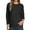 Black, variant on Oversized Women's Sweater – Casual Crewneck Long Sleeve Lightweight Knit Pullover Top with Chest Pocket, Loose Fit Cozy Fashion Layer
