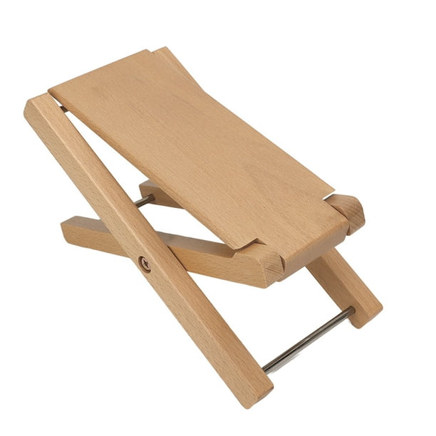 Wooden guitar on sale foot stool