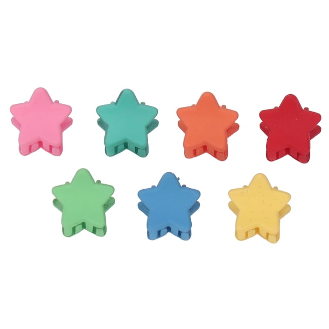Pinzas Para El Cabello, Elegantes Pinzas Para La Mandíbula Del Cabello Con Forma De Estrella De Resina, Colores Surtidos, 100 Piezas Para Fiestas