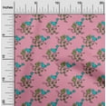 thumbnail image 1 of oneOone Cotton Poplin Fabric Leaves|Bird & Floral Block Printed Craft Fabric BTY 42 Inch Wide, 1 of 4