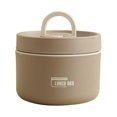 thumbnail image 1 of JUNWELL Clearance Portable Insulated Lunch Container Set Stackable Stainless Box with Thermal Bag Leakproof Double Insulation Food Storage Lunchbox for School Work Picnic Travel Ideal for, 1 of 9
