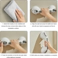 thumbnail image 4 of Asa de ducha con 3 ventosas, barra de apoyo para baño de 48 cm, barra de apoyo para inodoro, asa con ventosa para ancianos y niños., 4 of 5