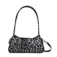thumbnail image 1 of Bolso de hombro de PU con estampado de leopardo para mujer bolso con asa superior color negro, 1 of 8