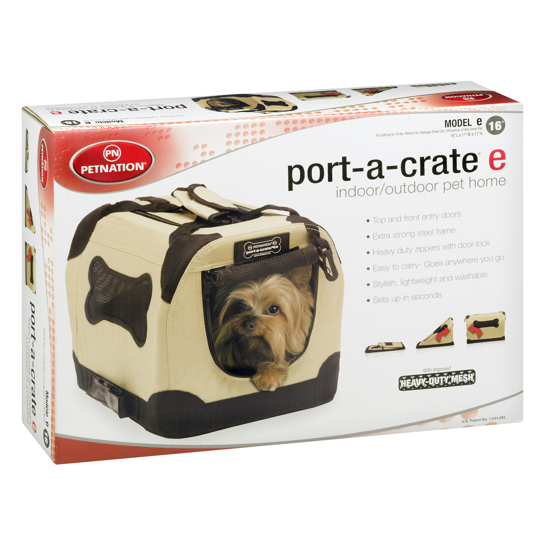 Petnation Port-A-Crate Indoor Outdoor Pet Home, 16 inch - image 2 of 2