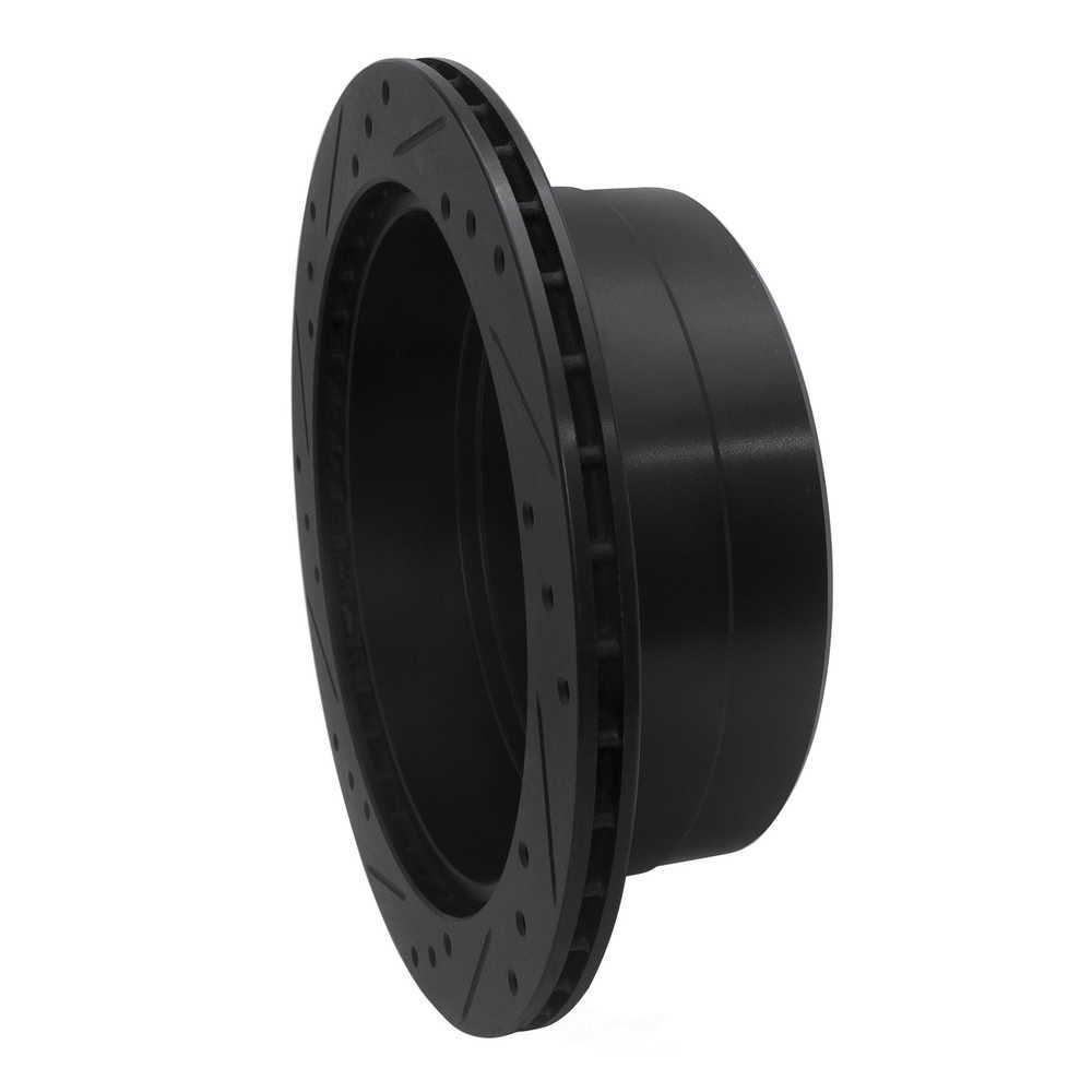 Dynamic Friction Company 633-76113R DFC Brake Rotor - Drilled And Slotted - Black