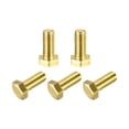 thumbnail image 1 of Unique Bargains Brass Hex Bolts, M5x12mm 5 Pack Fully Thread Grade 4.8 Machine Screws, 1 of 4