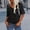 Black, variant on YHAJDS Women's Basic T-shirts Short Sleeve Round Neck Solid Color Classic Casual Tee