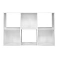thumbnail image 3 of Closetmaid Decorative Home 6-Cube Cubeicals Organizer Storage, White (2 Pack), 3 of 6