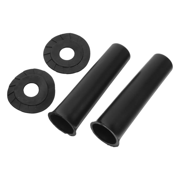 Milisten Umbrella End Cap, Black Plastic, Waterproof Protection, Versatile Accessory, for Daily Use, 2Pcs