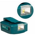 thumbnail image 4 of Makita ADP05 Adaptador de corriente para batería de iones de litio de 14-18 V - Cargador USB, puerto CC de 12 V, lámpara LED (Compatible con Irobot Roomba), 4 of 5