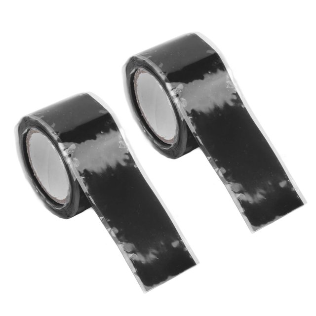 2 Pcs Ruban Silicone Auto-Fusible Ruban Silicone Auto-Adhésif Ruban de Réparation de Tuyau d'Isolation Ruban Silicone Auto-Adhésif Ruban d'Emballage Silicone Imperméable